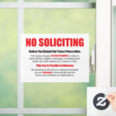 Geen deursluitingen opvragen raamsticker (Huis)