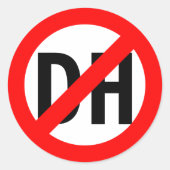 Geen DH Ronde Sticker (Voorkant)