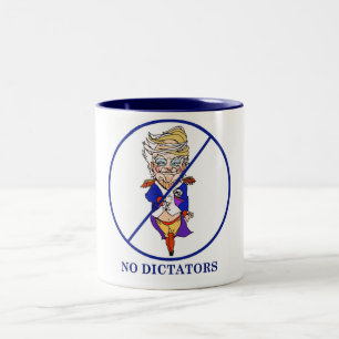 Geen Dictators Koffiebeker Tweekleurige Koffiemok