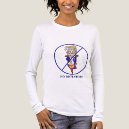 Geen dictators lange mouw t Tri-Blend shirt