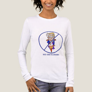 Geen dictators lange mouw t Tri-Blend shirt
