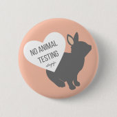 Geen dierproeven ronde button 5,7 cm (Voorkant)