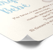 Geen Digas Bebé letrero para Baby shower Poster (Hoek)