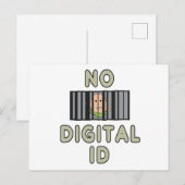 Geen digitale id briefkaart (Voorkant / Achterkant)