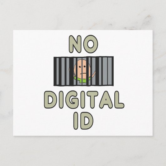 Geen digitale id briefkaart (Voorkant)
