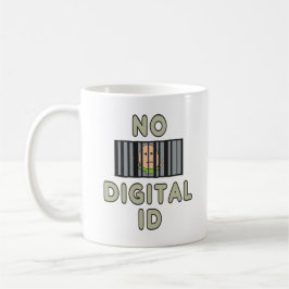 Geen digitale id koffiemok