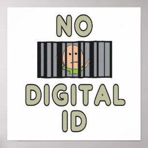 Geen digitale id poster