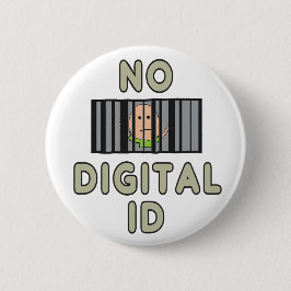 Geen digitale id ronde button 5,7 cm