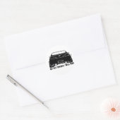 Geen dikke kuikens, auto zal wrijven - G35 Coupe Ronde Sticker (Envelop)
