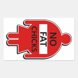 Geen dikke kuikens Sticker