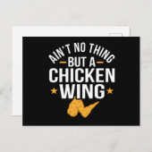 Geen ding, maar een kippenvleugel gefrituurd briefkaart (Voorkant / Achterkant)