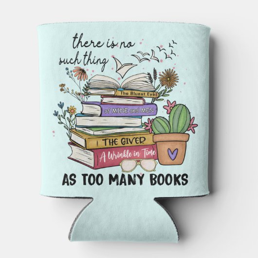 Geen ding zo veel boeken blikjeskoeler (Achterkant)