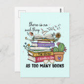 Geen ding zo veel boeken briefkaart (Voorkant / Achterkant)