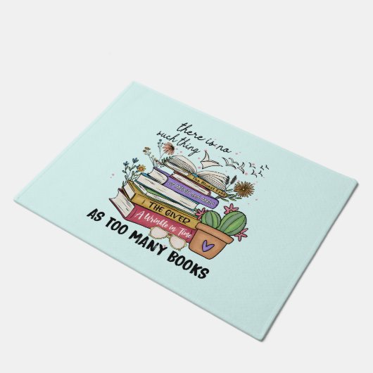 Geen ding zo veel boeken deurmat (Schuin)