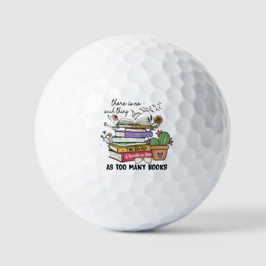 Geen ding zo veel boeken golfballen (Voorkant)