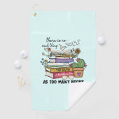 Geen ding zo veel boeken golfhanddoek (Insitu)