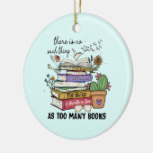 Geen ding zo veel boeken keramisch ornament (Links)