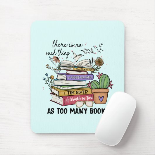 Geen ding zo veel boeken muismat (Met muis)