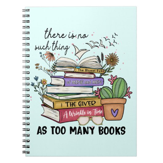 Geen ding zo veel boeken notitieboek (Voorkant)