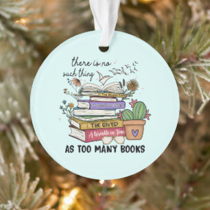 Geen ding zo veel boeken ornament