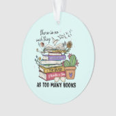 Geen ding zo veel boeken ornament (voorkant)