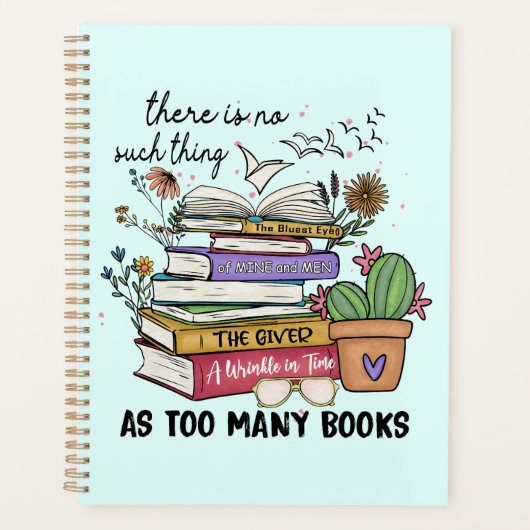 Geen ding zo veel boeken planner (Voorkant)