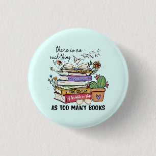 Geen ding zo veel boeken ronde button 3,2 cm