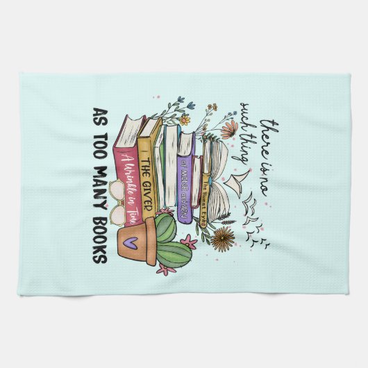 Geen ding zo veel boeken theedoek (Horizontaal)