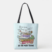 Geen ding zo veel boeken tote bag (Achterkant)