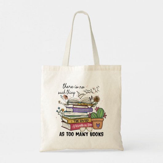 Geen ding zo veel boeken tote bag (Achterkant)