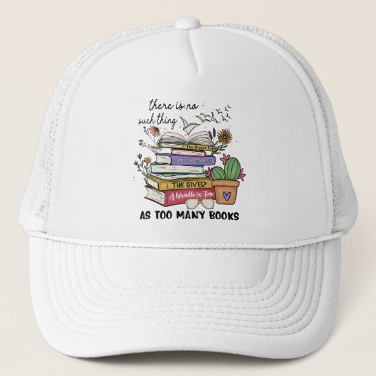 Geen ding zo veel boeken trucker pet (Voorkant)