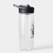 Geen ding zo veel boeken waterfles (Rechts)