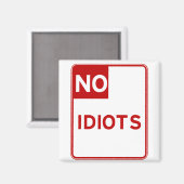 Geen dioten toegestaan bij magneet (Voorkant / Achterkant)