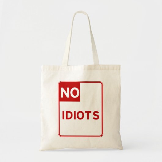 Geen dioten toegestaan bij tote bag (Voorkant)