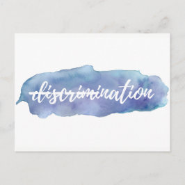 Geen discriminatie in dit Nation-Briefkaart Briefkaart