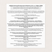 "Geen discriminatie" Informatiekaart mensenrechten Visitekaartje (Binnenkant ongevouwen)