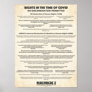 "Geen discriminatie" Mensenrechten X Klein Poster