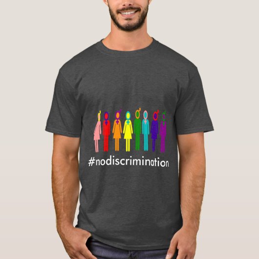 Geen discriminerend T-shirt (Voorkant)