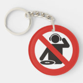 Geen DJ Zone Sleutelhanger (Voorkant)