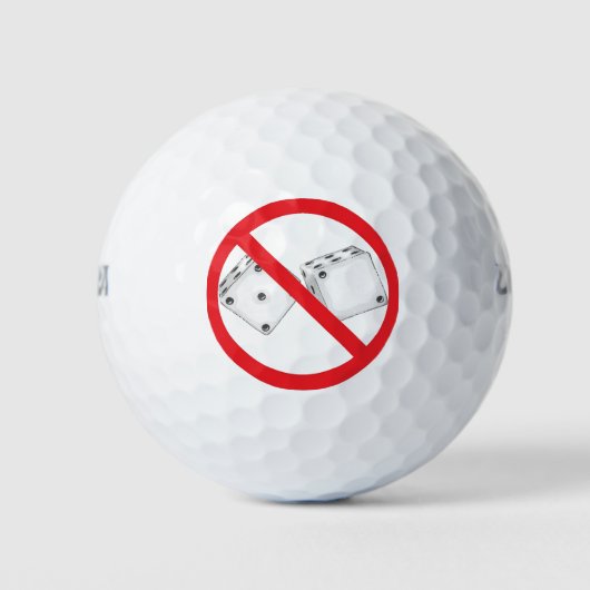 Geen dobbelstenen golfballen (Voorkant)