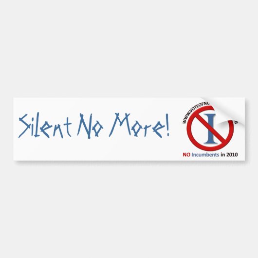 Geen documenten - Bumpersticker (Voorkant)