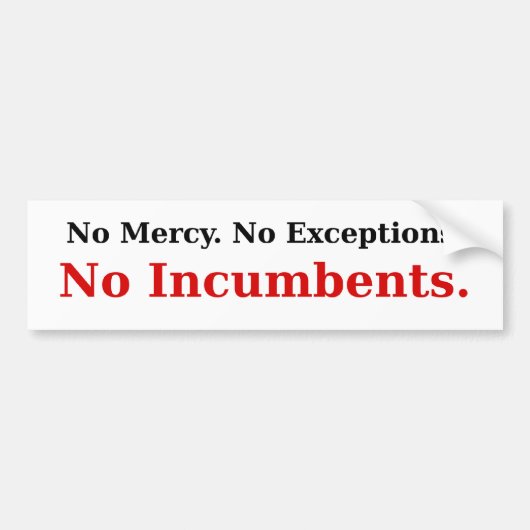 Geen documenten bumpersticker (Voorkant)