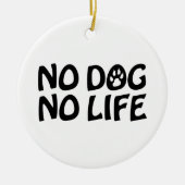 GEEN DOG KERAMISCH ORNAMENT (Voorkant)