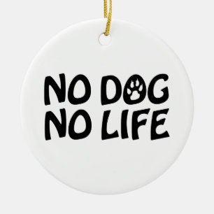 GEEN DOG KERAMISCH ORNAMENT
