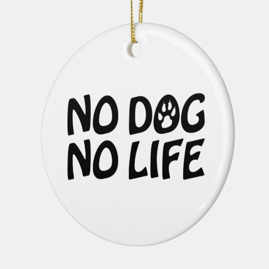 GEEN DOG KERAMISCH ORNAMENT (Links)