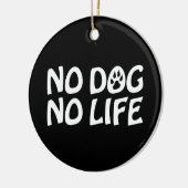 GEEN DOG KERAMISCH ORNAMENT (Links)