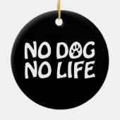 GEEN DOG KERAMISCH ORNAMENT (Achterkant)