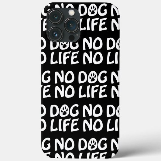 GEEN DOG NO Life Hoesje-Mate iPhone CASE (Achterkant)