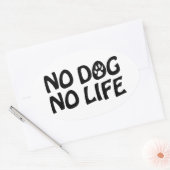 GEEN DOG OVALE STICKER (Envelop)