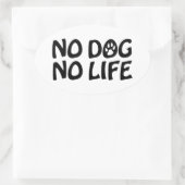 GEEN DOG OVALE STICKER (Tas)